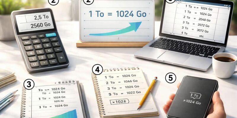 découvrez 5 astuces simples et efficaces pour convertir facilement des to en go, et maîtrisez rapidement les conversions de données informatiques.