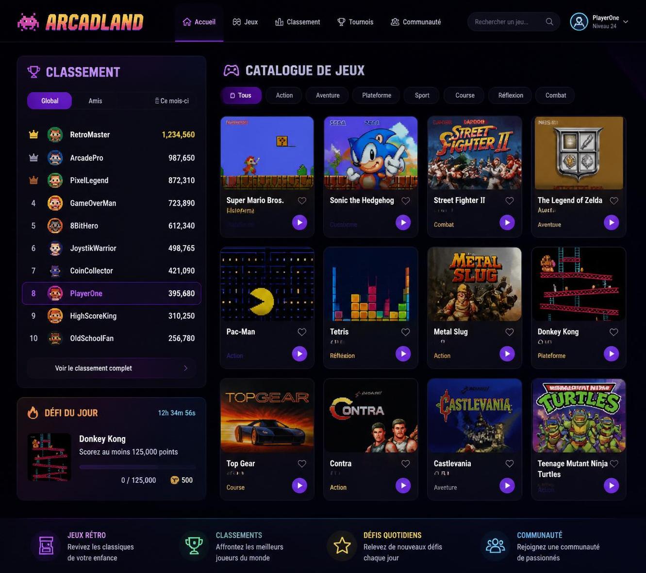 découvrez arcadland, l'expert des jeux d'arcade et rétro, et plongez dans l'univers nostalgique des classiques indémodables pour tous les passionnés de gaming.