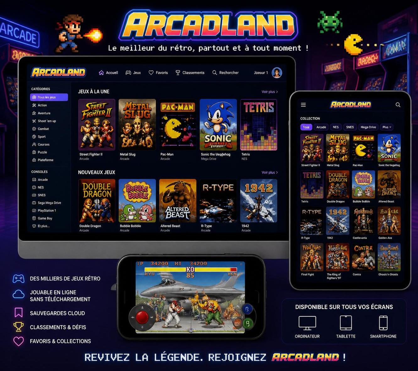 découvrez arcadland, l'expert des jeux d'arcade et rétro, offrant une expérience authentique et nostalgique pour tous les passionnés de gaming vintage.
