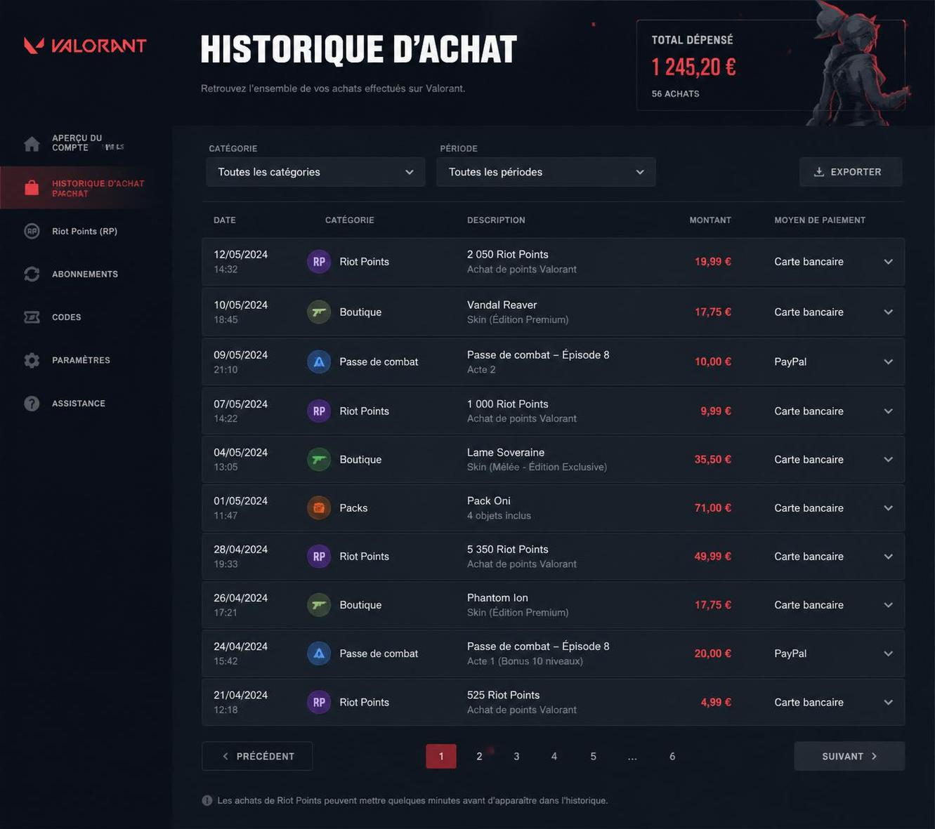 découvrez comment consulter facilement votre historique d’achat dans valorant et suivez toutes vos transactions en quelques étapes simples.