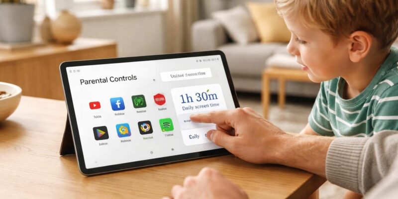apprenez à utiliser le contrôle parental sur votre galaxy tab pour limiter le temps d'écran et gérer l'accès aux applications, garantissant ainsi une utilisation saine et sécurisée pour vos enfants.
