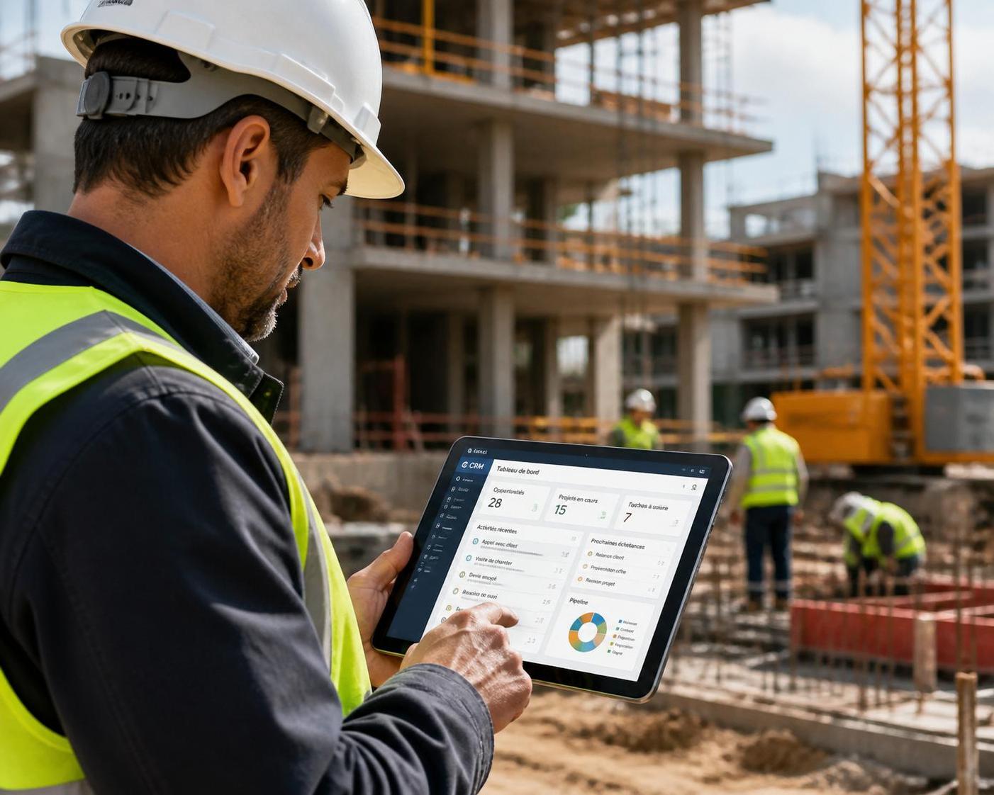 myextrabat est un logiciel crm et de gestion spécialement conçu pour les professionnels du bâtiment, facilitant la gestion des projets, des clients et des devis.