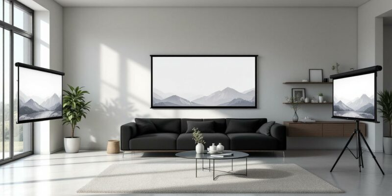 découvrez notre sélection des 5 meilleurs écrans de projection enroulables idéaux pour optimiser les petits espaces avec qualité et praticité.