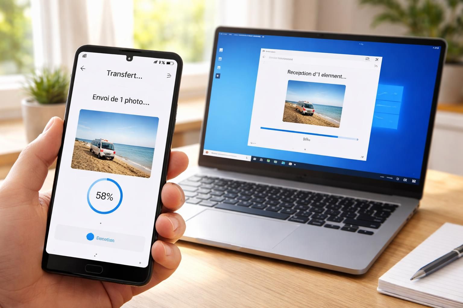 découvrez comment transférer facilement une photo de votre android vers un pc windows 10 sans utiliser de câble. méthodes simples et rapides expliquées.