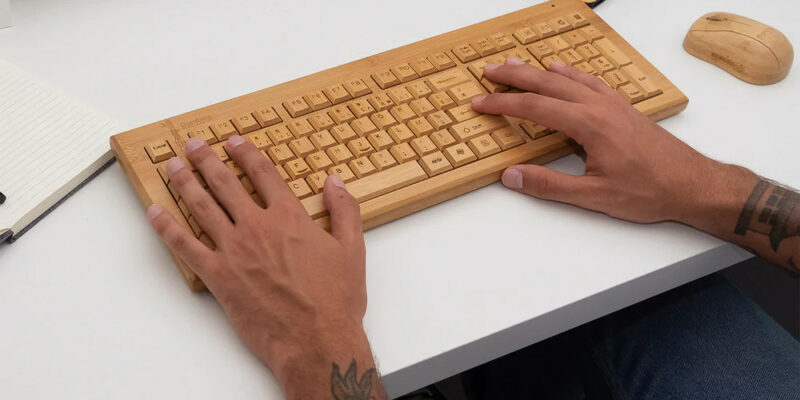 clavier bois plastique