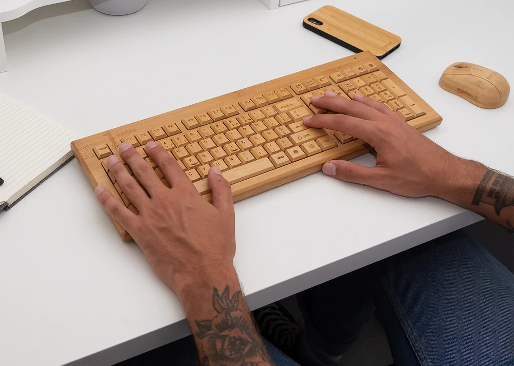 clavier bois plastique